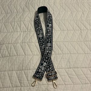 Floral Pink Purse Guitar Strap